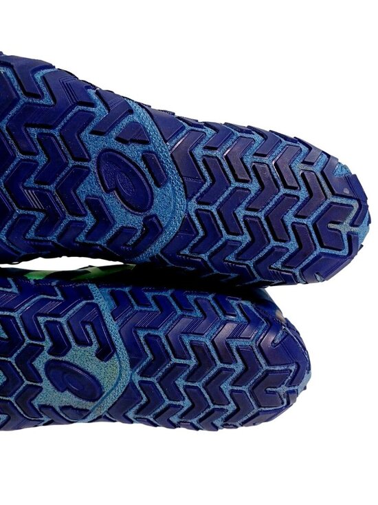 ASICS Aggressor Wrestling Shoes Size 10 J000Y Blue/Neon Green No Box main image 4